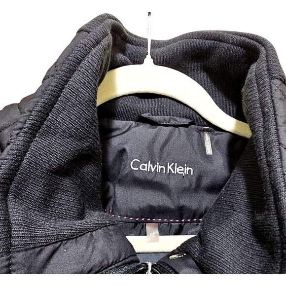 Calvin Klein Quilted Black Jacket XL Woman's - Picture 5 of 12